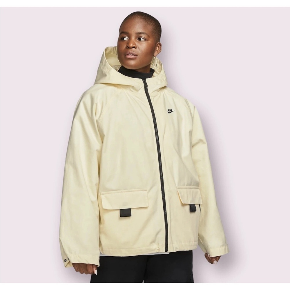 NEW Nike Sportswear Womens Therma-Fit 3-in-1 Jacket Cream White Puffer
